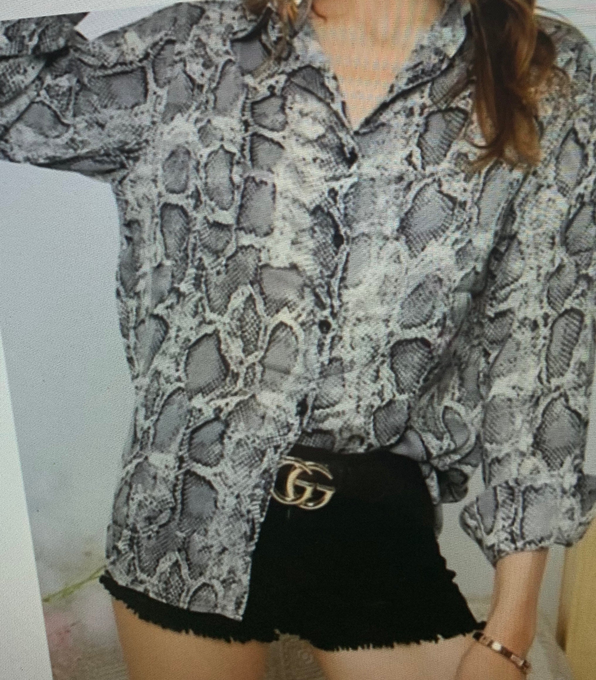 Sexy Snake Pattern Blouse